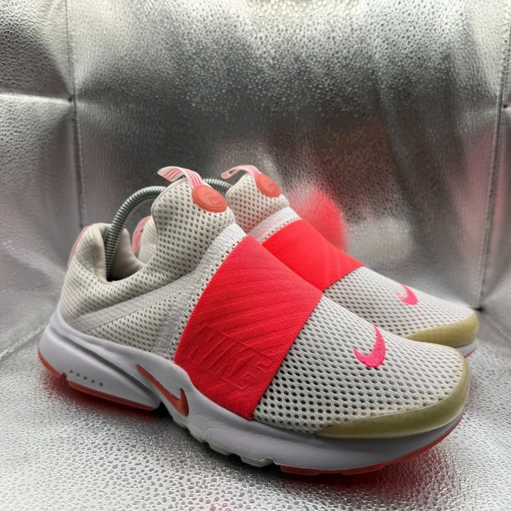 Size‎ 7Y Nike Presto Extreme SE GS Pink White Kids Running Shoes AA3513-100